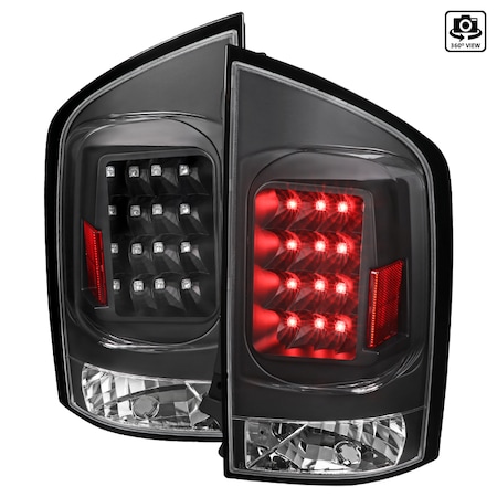 Spec-D Tuning Nissan Armada Tail Lights- All Black Housing With Clear Lens 05-15 LT-AMD04JMLED-V2-TM